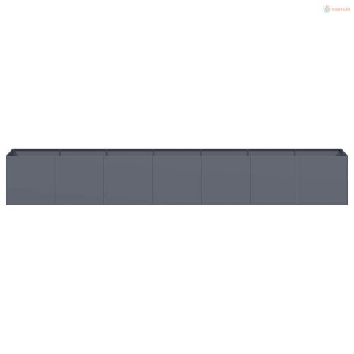 Növénytartó antracitszürke 280x40x40 cm hidegen hengerelt acél