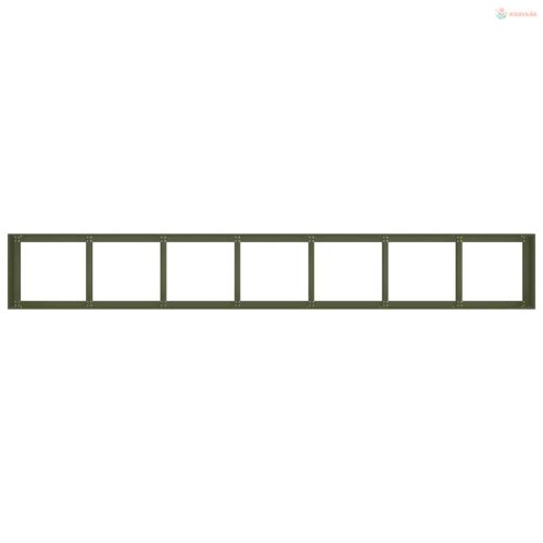 Növénytartó olívazöld 280x40x40 cm hidegen hengerelt acél