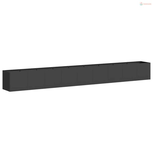 Növénytartó fekete 360x40x40 cm hidegen hengerelt acél