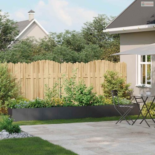 Növénytartó fekete 360x40x40 cm hidegen hengerelt acél