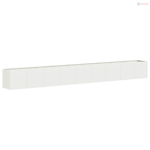 Növénytartó fehér 360x40x40 cm hidegen hengerelt acél