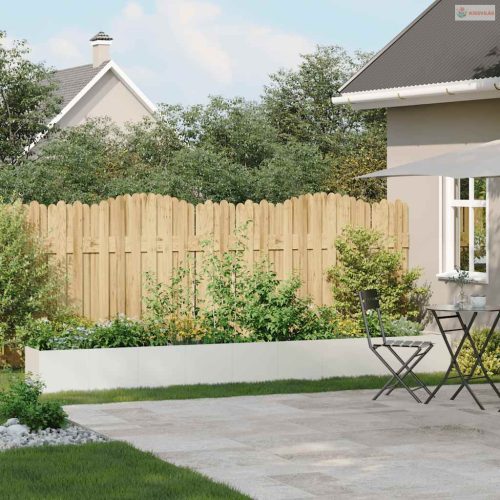 Növénytartó fehér 360x40x40 cm hidegen hengerelt acél