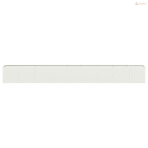 Növénytartó fehér 360x40x40 cm hidegen hengerelt acél