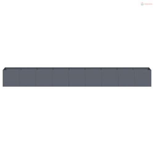 Növénytartó antracitszürke 360x40x40 cm hidegen hengerelt acél