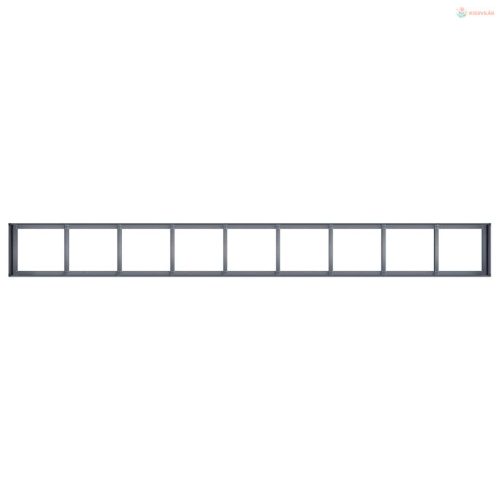 Növénytartó antracitszürke 360x40x40 cm hidegen hengerelt acél