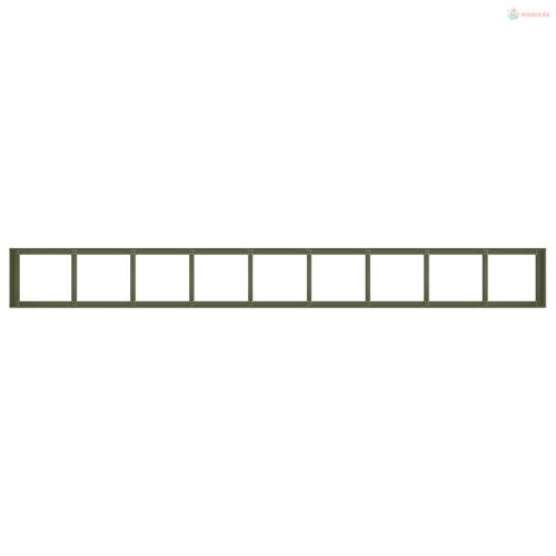 Növénytartó olívazöld 360x40x40 cm hidegen hengerelt acél