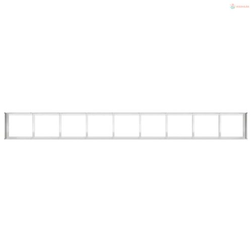 Növénytartó 360x40x40 cm rozsdamentes acélból