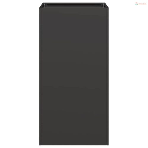 Fekete hidegen hengerelt acél növénytartó 40x40x80 cm