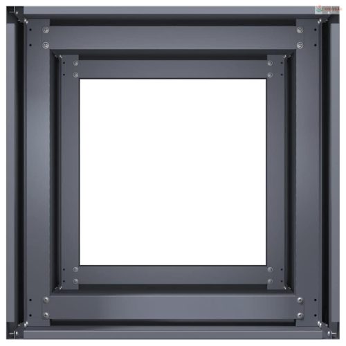 Antracitszürke hidegen hengerelt acél növénytartó 40x40x80 cm