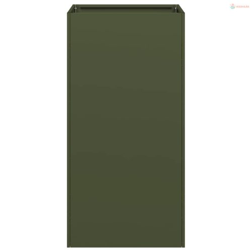 Növénytartó olívazöld 40x40x80 cm Hidegen hengerelt acélból