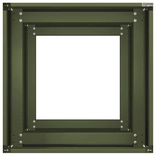 Növénytartó olívazöld 40x40x80 cm Hidegen hengerelt acélból