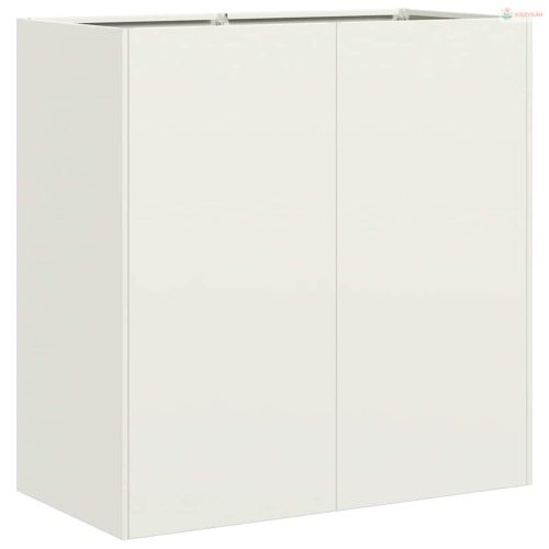 Ültetvény Fehér 80x40x80 cm Hidegen hengerelt acélból