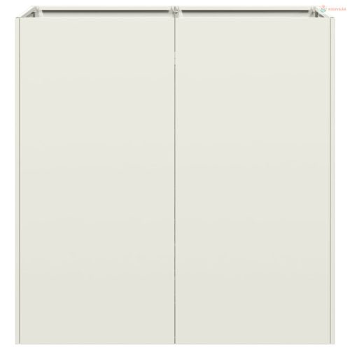 Ültetvény Fehér 80x40x80 cm Hidegen hengerelt acélból