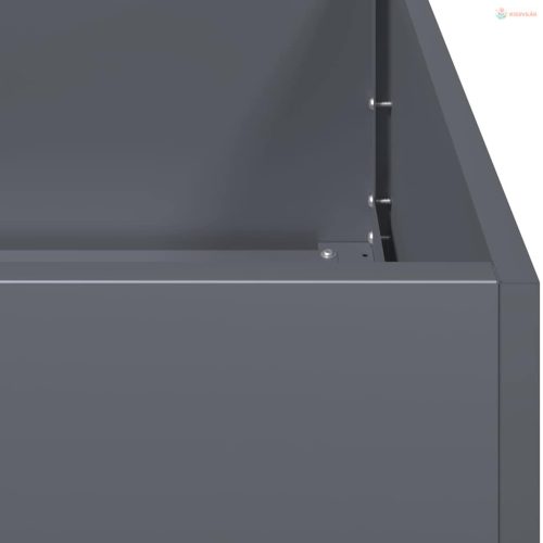 Növénytartó antracitszürke 80x40x80 cm hidegen hengerelt acél