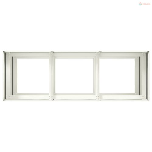 Ültetvény Fehér 120x40x80 cm Hidegen hengerelt acélból