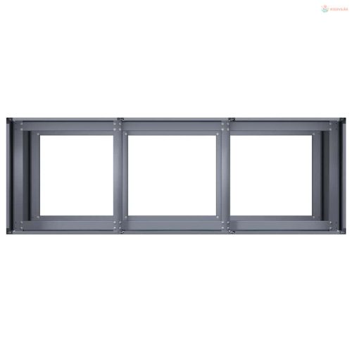 Növénytartó antracitszürke 120x40x80 cm hidegen hengerelt acél