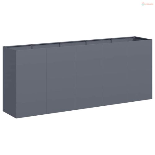 Növénytartó antracitszürke 200x40x80 cm hidegen hengerelt acél