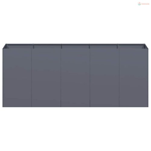 Növénytartó antracitszürke 200x40x80 cm hidegen hengerelt acél