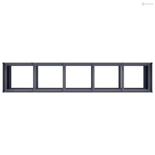 Növénytartó antracitszürke 200x40x80 cm hidegen hengerelt acél