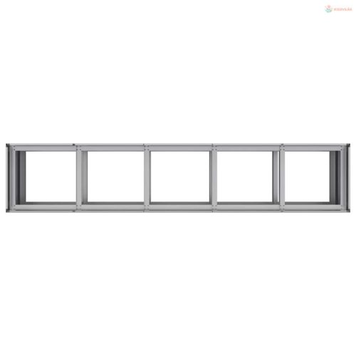 Ültetvény 200x40x80 cm Horganyzott acél