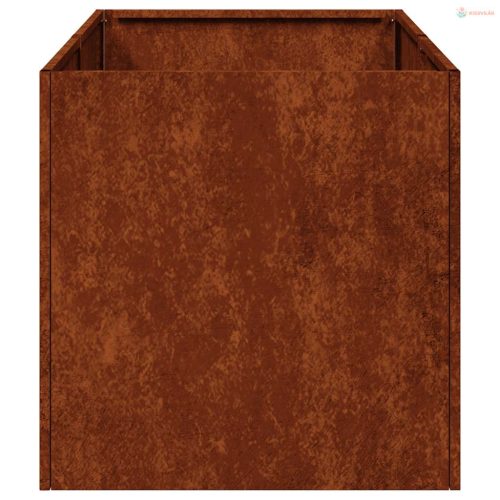 Ültető rozsdás 40x80x40 cm időjárásálló acélból