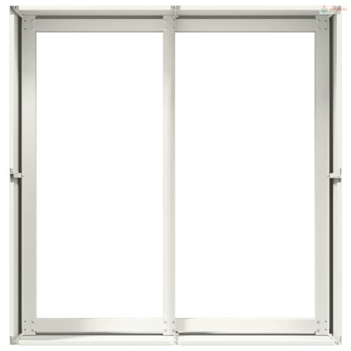 Fehér hidegen hengerelt acél növénytartó 80x80x40 cm