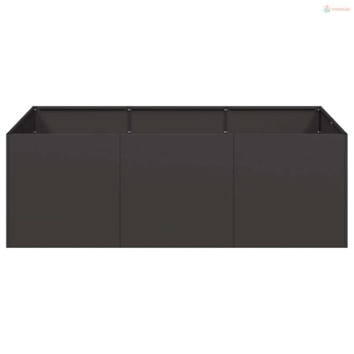 Ültetőtartó fekete 120x80x40 cm acél