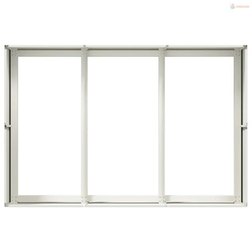 Növénytartó Fehér 120x80x40 cm Acél