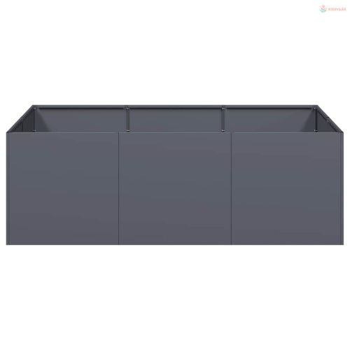 Növénytartó antracit 120x80x40 cm acél