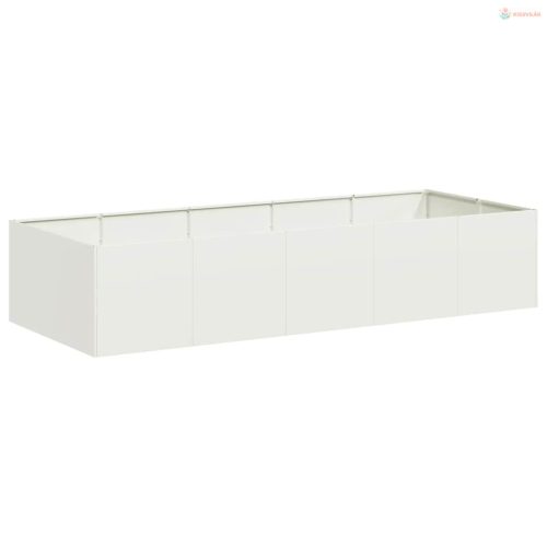 Fehér acél növénytartó 200x80x40 cm