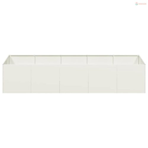 Fehér acél növénytartó 200x80x40 cm