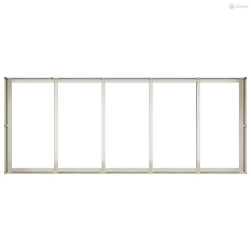 Fehér acél növénytartó 200x80x40 cm