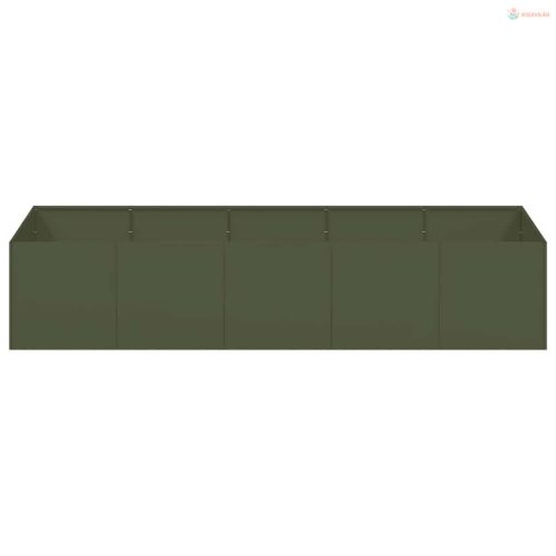 Ültetvény Olívazöld 200x80x40 cm Acél