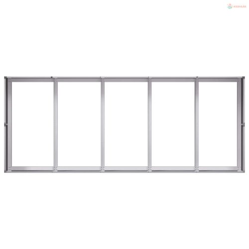 Növénytartó 200x80x40 cm Horganyzott acél