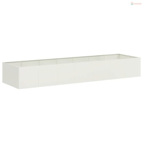 Fehér acél növénytartó 280x80x40 cm