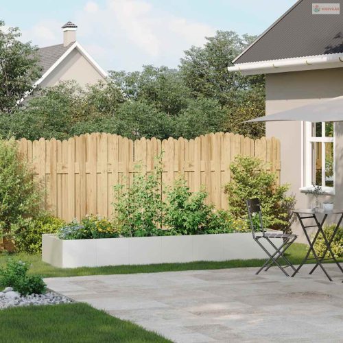 Fehér acél növénytartó 280x80x40 cm