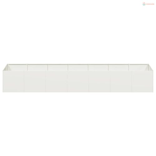 Fehér acél növénytartó 280x80x40 cm