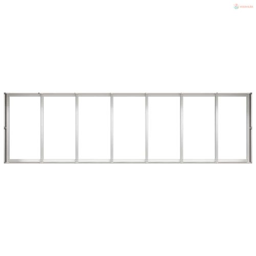 Rozsdamentes acél növénytartó 280x80x40 cm