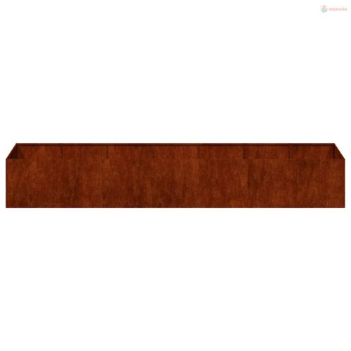 Időjárásálló acélból növénytartó rozsdás 280x80x40 cm