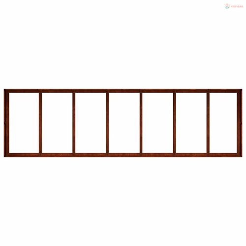 Időjárásálló acélból növénytartó rozsdás 280x80x40 cm