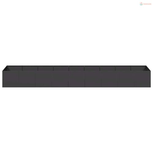 Ültetőtartó Fekete 360x80x40 cm Acél