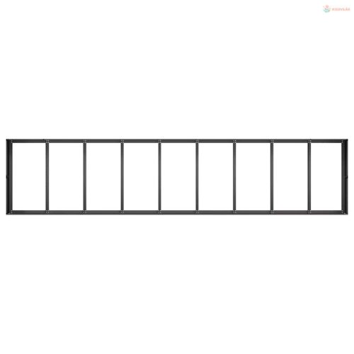 Ültetőtartó Fekete 360x80x40 cm Acél