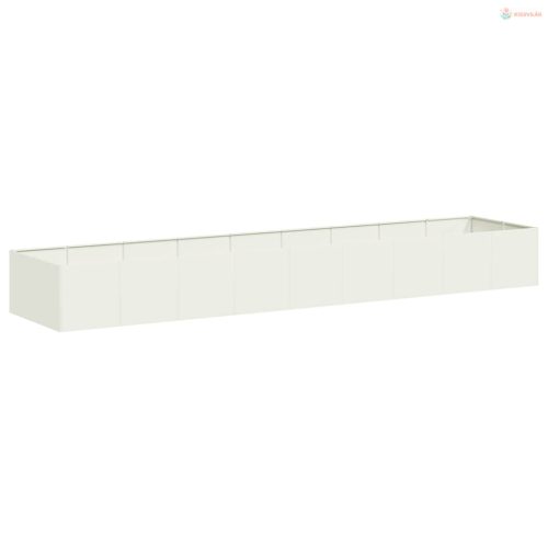 Növénytartó fehér 360x80x40 cm acél