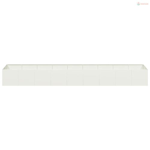 Növénytartó fehér 360x80x40 cm acél