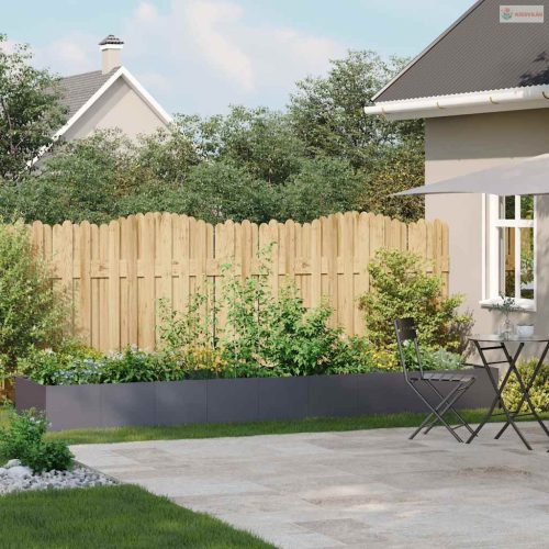 Növénytartó antracit 360x80x40 cm acél