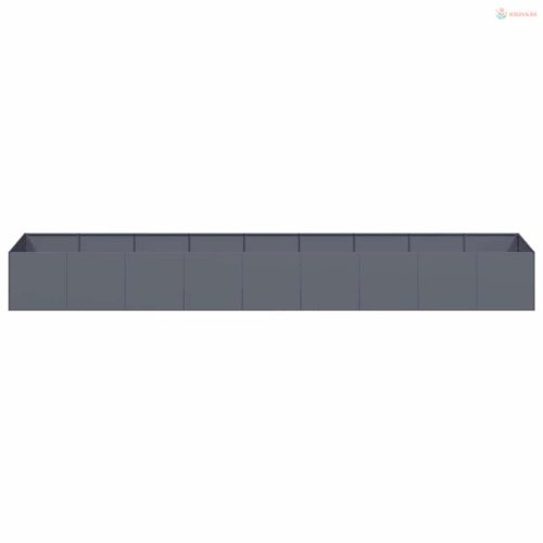 Növénytartó antracit 360x80x40 cm acél