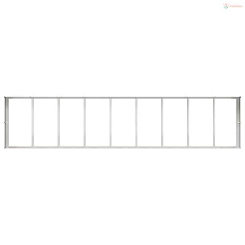 Növénytartó 360x80x40 cm rozsdamentes acél