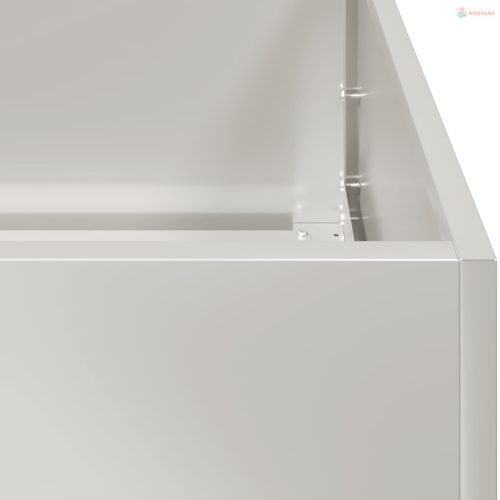 Növénytartó 360x80x40 cm rozsdamentes acél