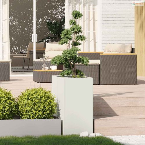 Fehér acél növénytartó 40x80x80 cm