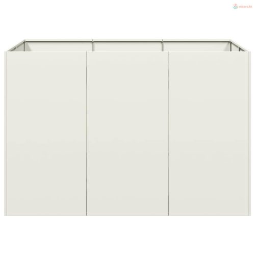 Növénytartó fehér 120x80x80 cm Acél